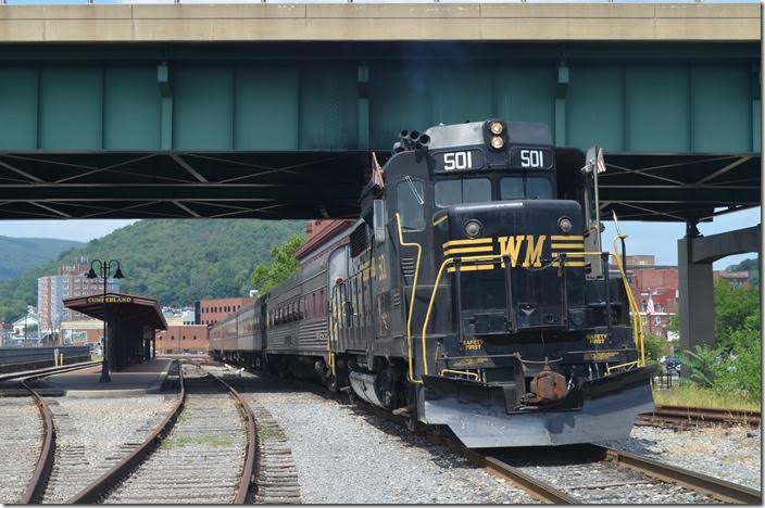 WMSR 501. Cumberland MD. View 2.